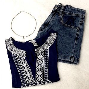 FOREVER 21 Blue Top